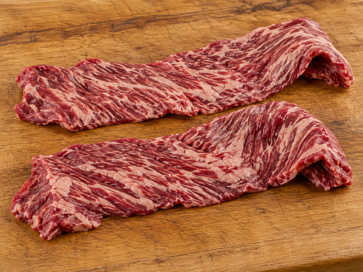 Fresh Australian Wagyu Inside Skirt Steak — 8–9 BMS — Whole Cut & Fresh Portions