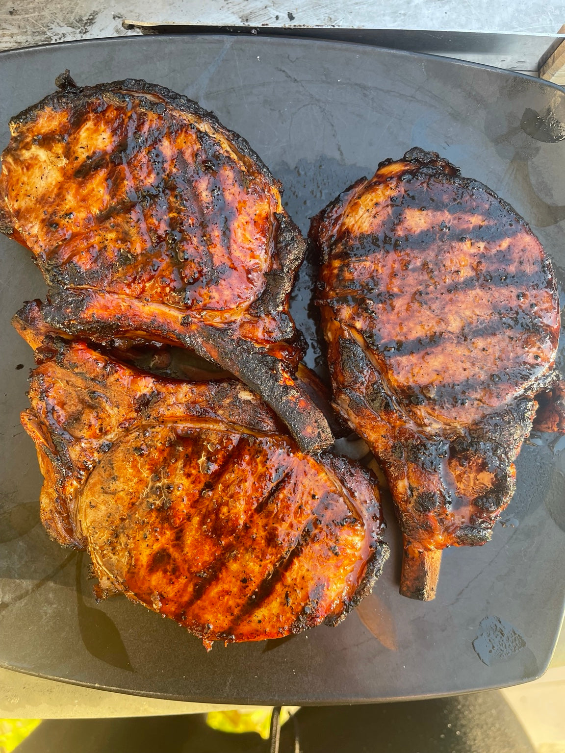 Double-Thick Duroc Cowboy Pork Chops