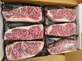 Australian Wagyu New York Strips - (8) 20 oz Steaks - Free Shipping - 8-10 bms