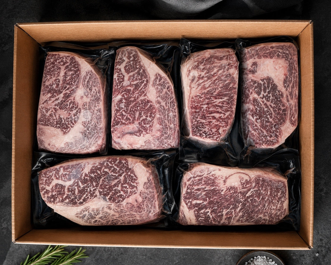 Australian Wagyu Ribeyes (8-10 bms) - 16 oz Steak - 6 pack - Free Shipping