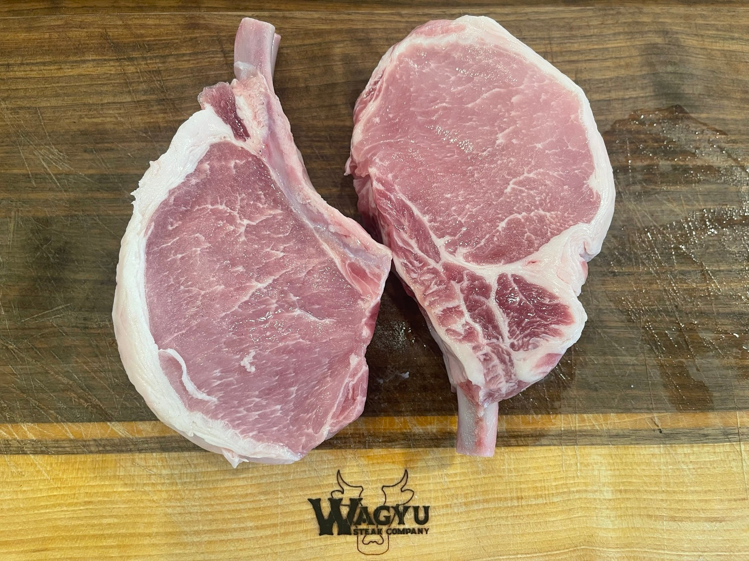 Double-Thick Duroc Cowboy Pork Chops