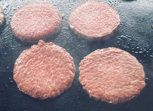 Load image into Gallery viewer, Australian Wagyu Burger Patties. Patties 1/2 lb Wagyu burgers. Eight 8 oz burgers. 4 pounds total.
