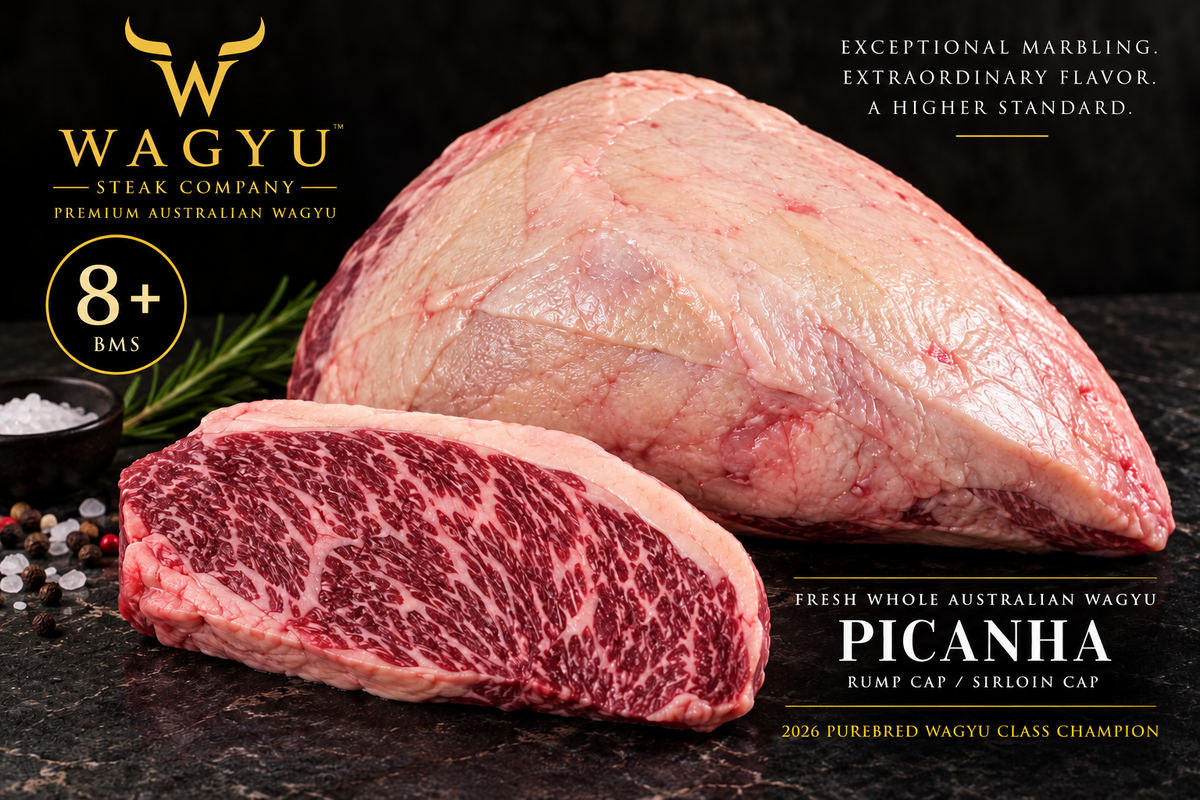 Fresh Whole Australian Wagyu Picanha — 8+ BMS